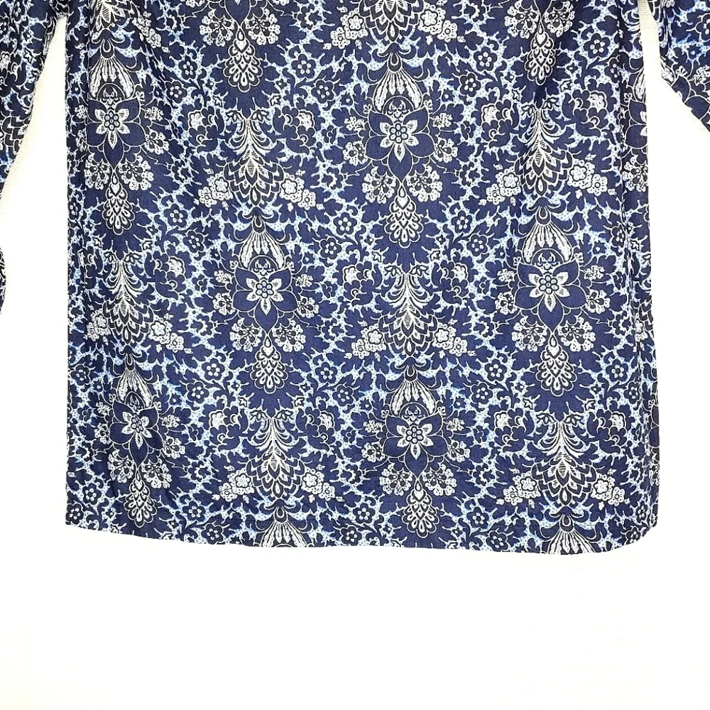 J. Crew tunic top. Navy Blue, 00